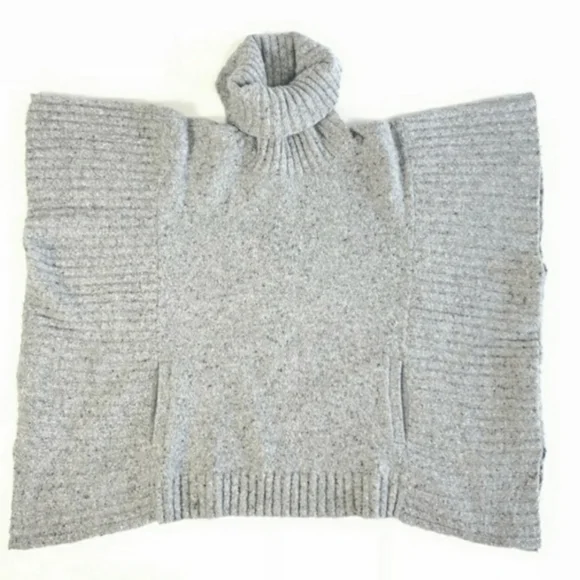 Athleta Passage Donegal Poncho Turtleneck Sweater - Picture 4 of 5